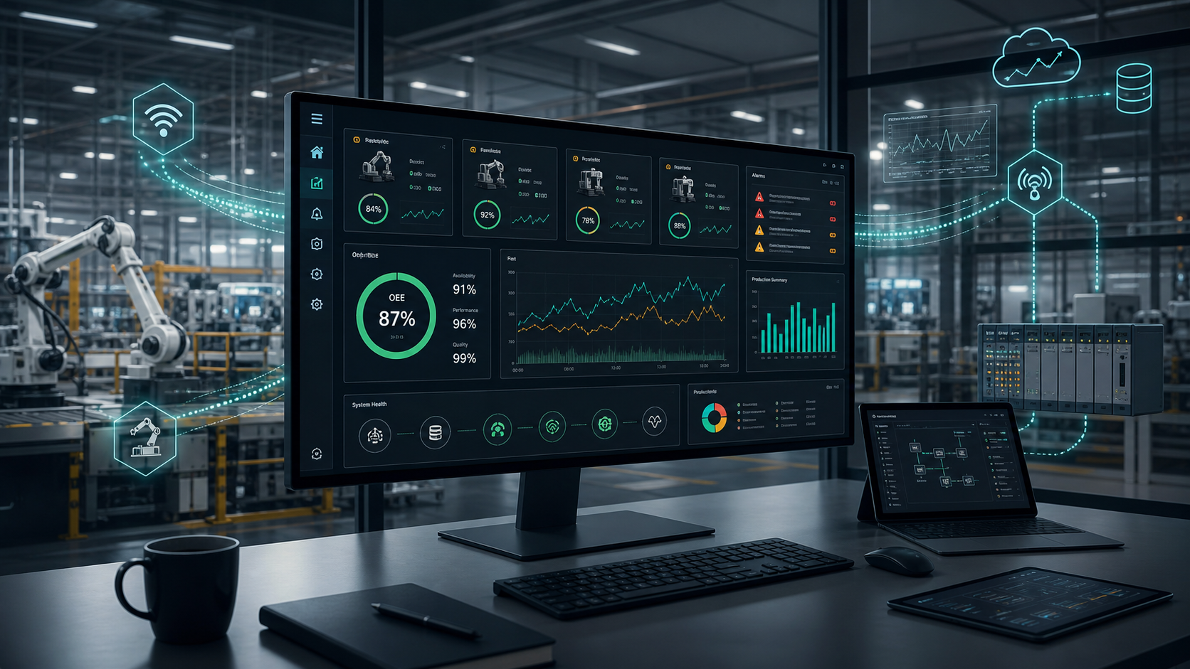 FactoryPulse industrial monitoring hero